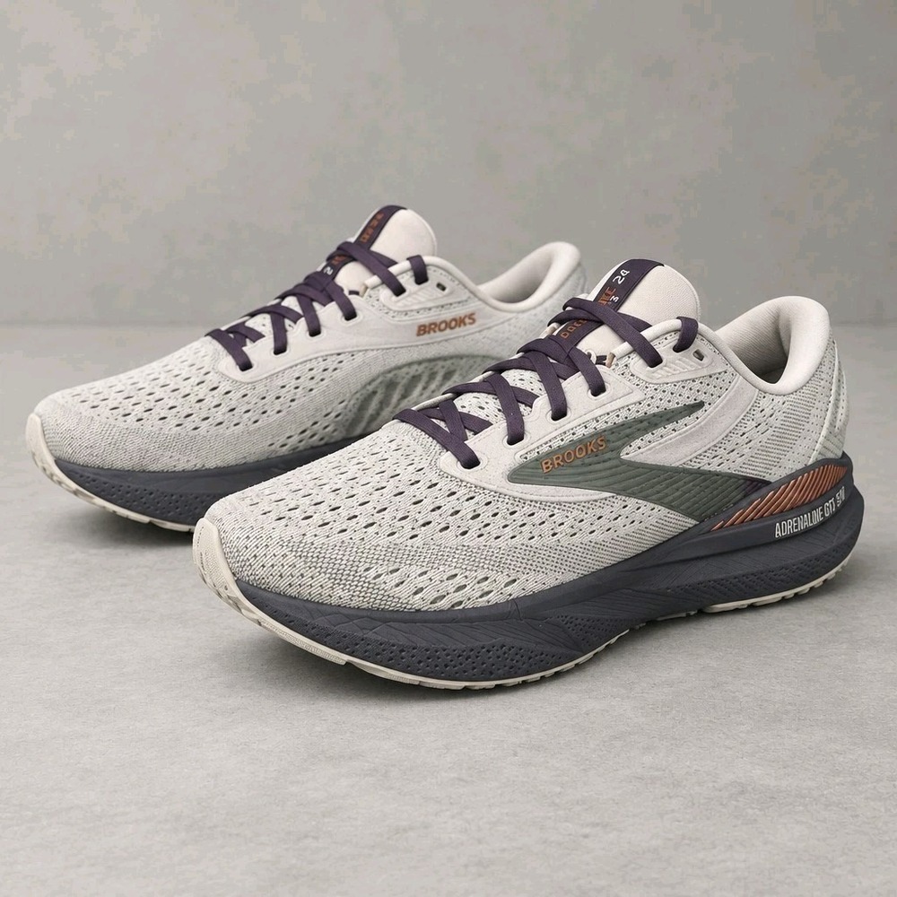 Brooks Women's Adrenaline Gts 24 Running Shoes Mercury/ebony/copper 9.5 D
